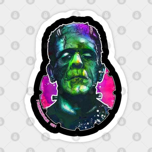 Frankenstein Sticker by Inking Imp